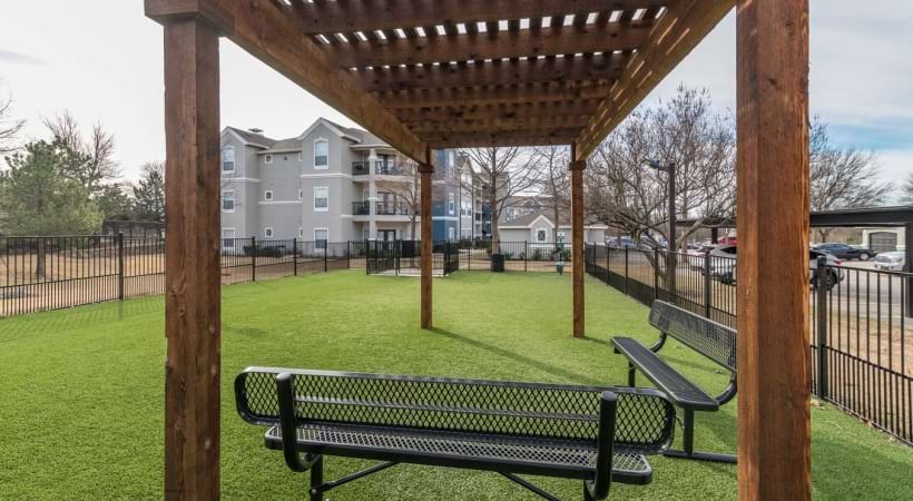 Leash-Free Bark Park at Our Twin Creeks Apartments in Allen, Texas