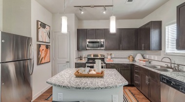 Luxury apartment kitchen at our apartments near San Antonio, TX