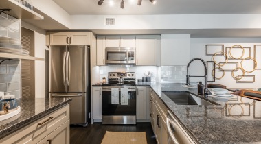 Kitchen with Energy-Efficient, Stainless Steel Appliances at Our Apartments for Rent Near Delray Beach, FL