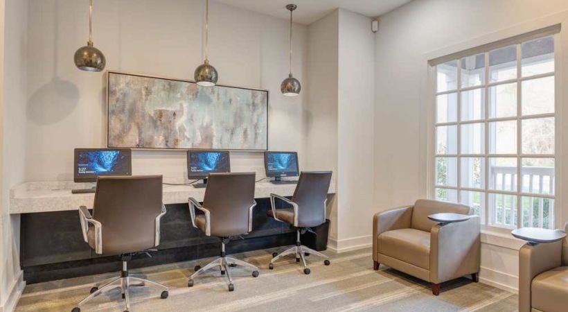 Business Center at Our Apartments in Research Triangle Park, NC