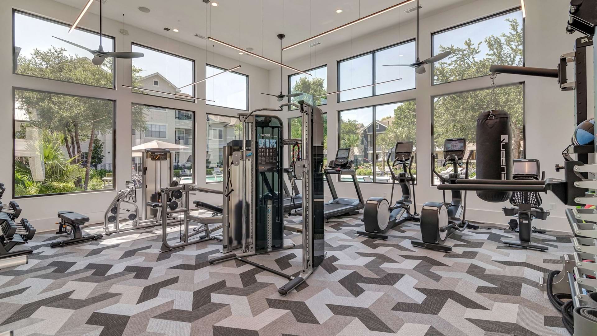 Newly Renovated Onion Creek Apartment Fitness Center