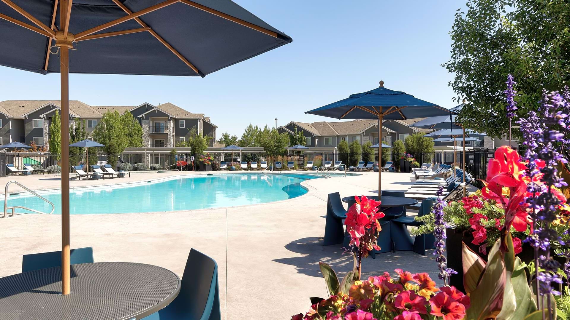 Resort-Style Pool at Our Luxury Ten Mile Apartments in Meridian, Idaho