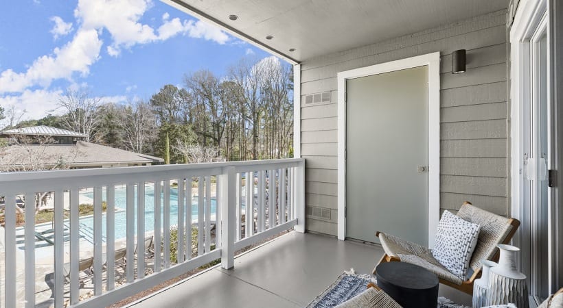Spacious Outdoor Patio at Our Cumberland Apartments in Atlanta