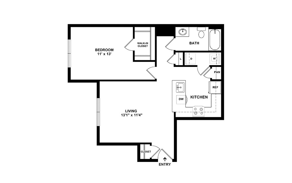 Badland-Renovated 1 bedroom 1 bath 695 square feet (2)