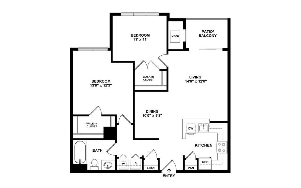 Denali-Renovated 2 bedroom 1 bath 893 square feet (2)