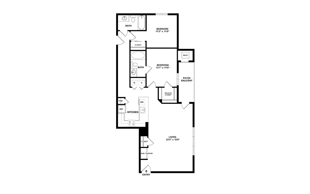 Lassen-Renovated 2 bedroom 2 bath 1226 square feet (2)