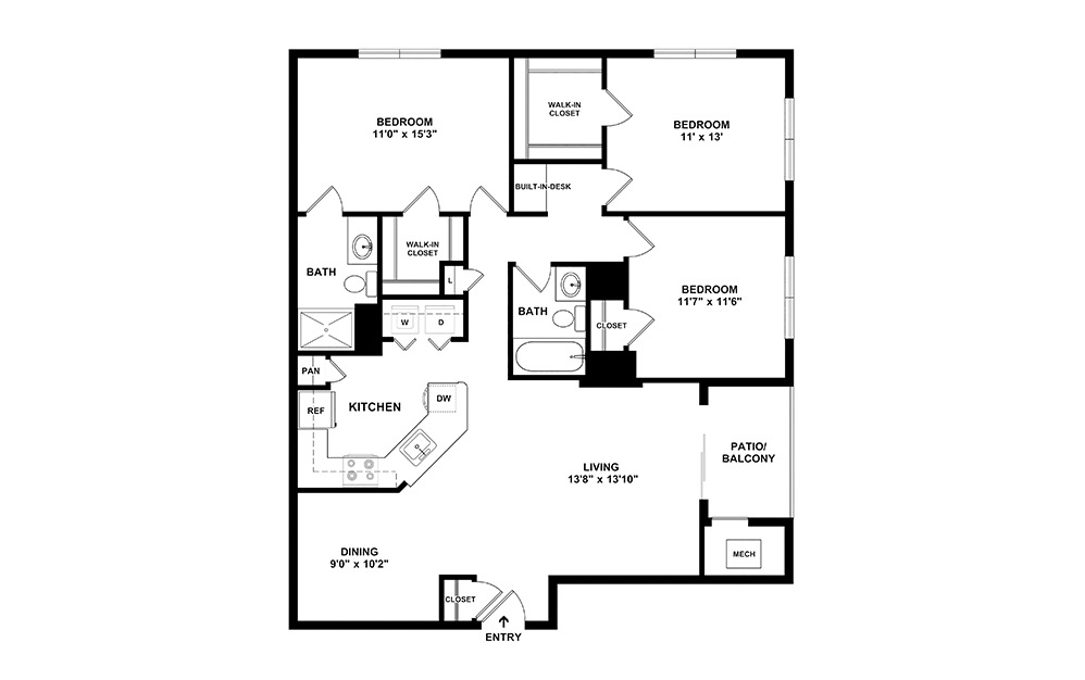 Yosemite-Renovated 3 bedroom 2 bath 1312 square feet (2)