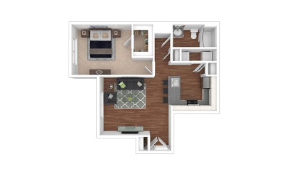 Badland-Renovated 1 bedroom 1 bath 695 square feet