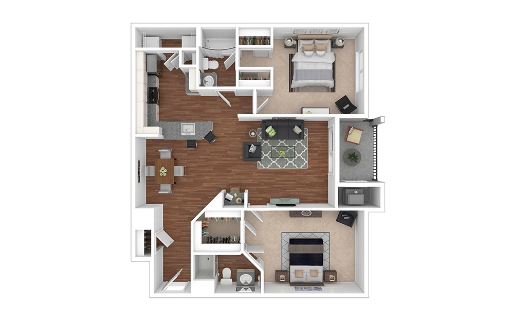 Joshua-Renovated 2 bedroom 2 bath 1132 square feet