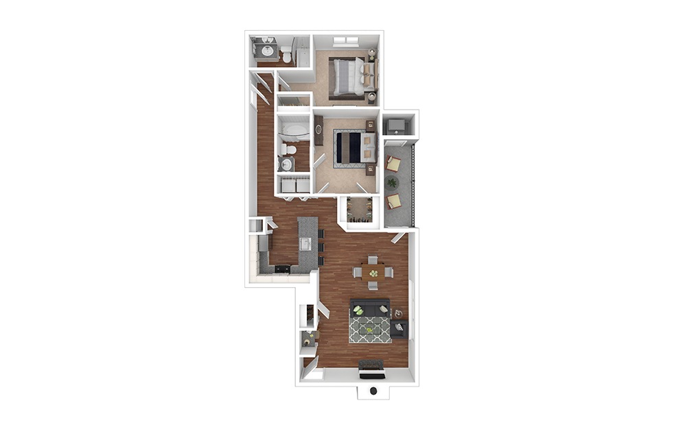 2 Bedroom at Cortland at Dulles