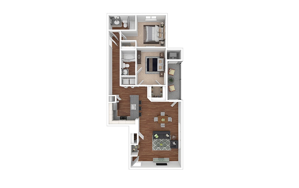 Lassen-Renovated 2 bedroom 2 bath 1226 square feet