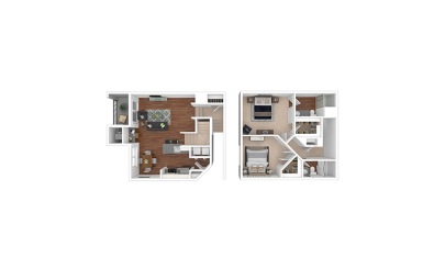 Olympic-Renovated 2 bedroom 2 bath 1286 square feet