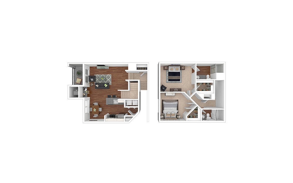 Olympic-Renovated 2 bedroom 2 bath 1286 square feet