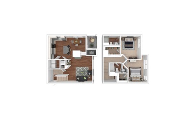 Rocky-Renovated 2 bedroom 2 bath 1316 square feet
