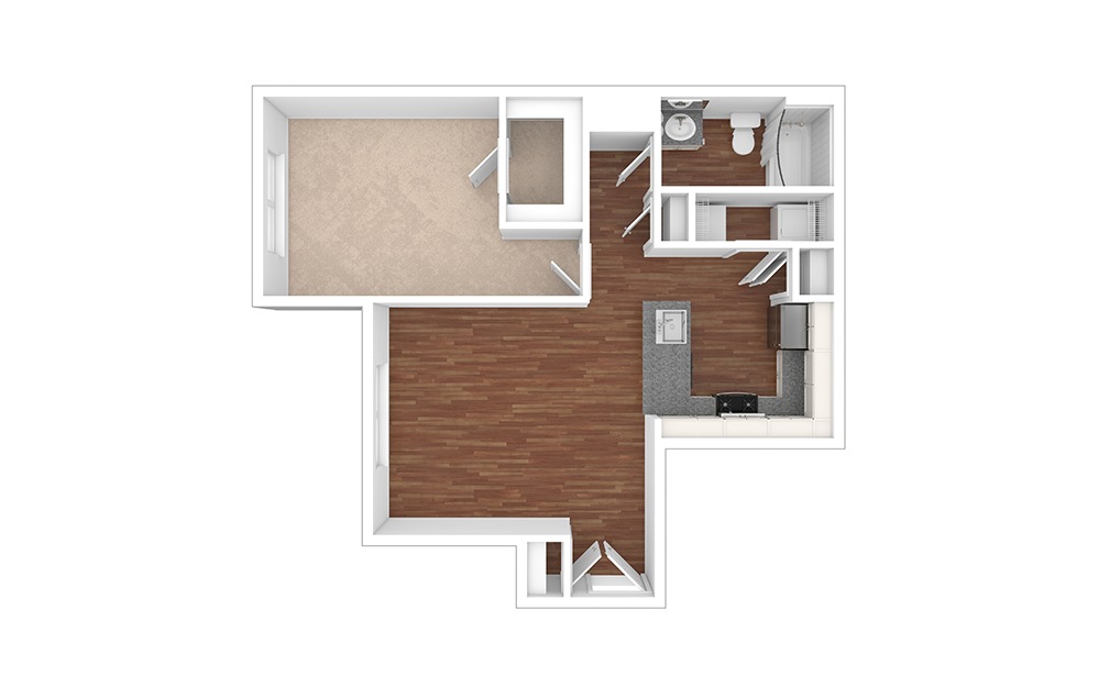 Badland-Renovated 1 bedroom 1 bath 695 square feet (1)