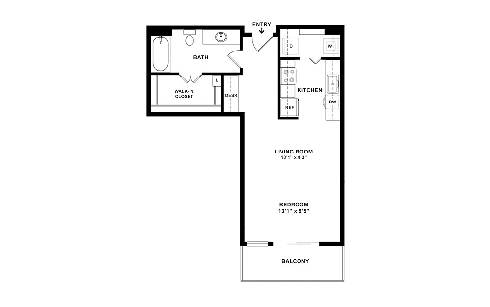 S2 Studio Bedroom Cityplace Dallas Apartment