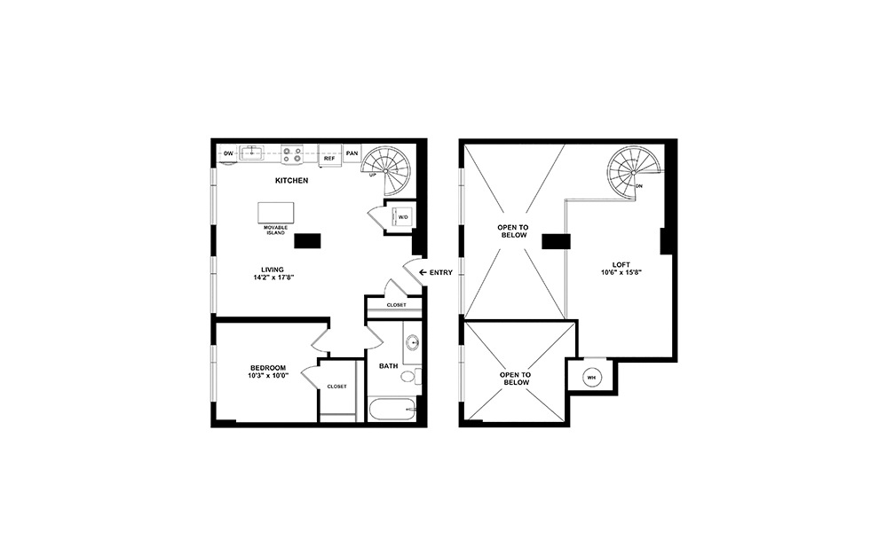 A13 - Renovated 1 bedroom 1 bath 833 square feet (2)