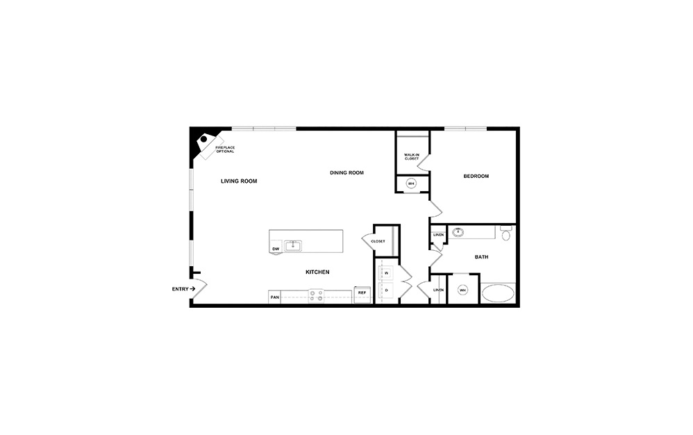 Hazel 1 Bedroom at Our Apartments in Belmar