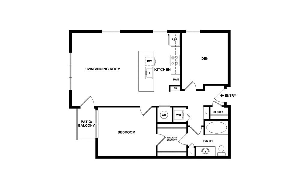 Ivory - Renovated 1 bedroom 1 bath 945 square feet (2)