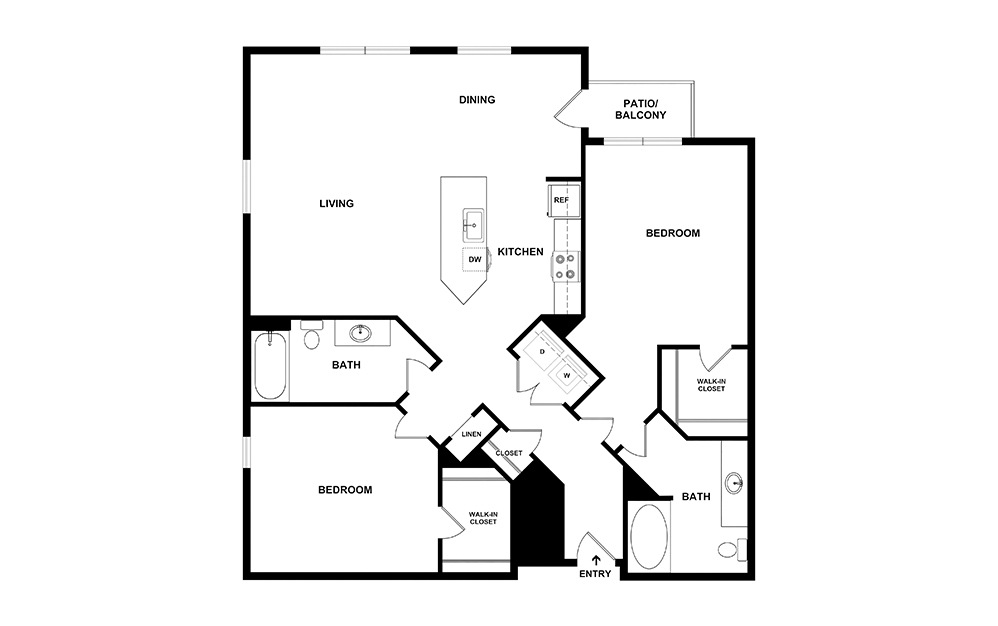 Sable - Renovated 2 bedroom 2 bath 1133 square feet (2)