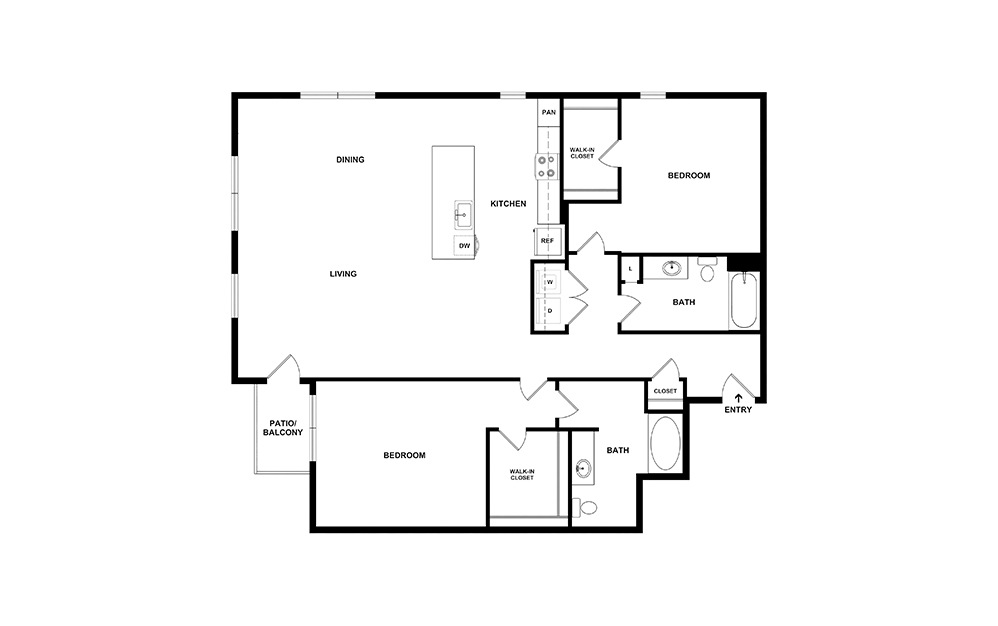 Silver - Renovated 2 bedroom 2 bath 1277 square feet (2)