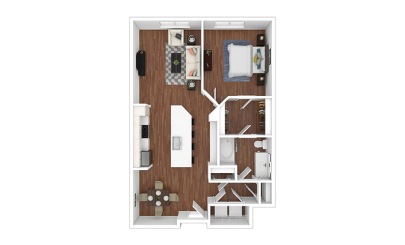 Gold - Renoavted 1 bedroom 1 bath 853 square feet