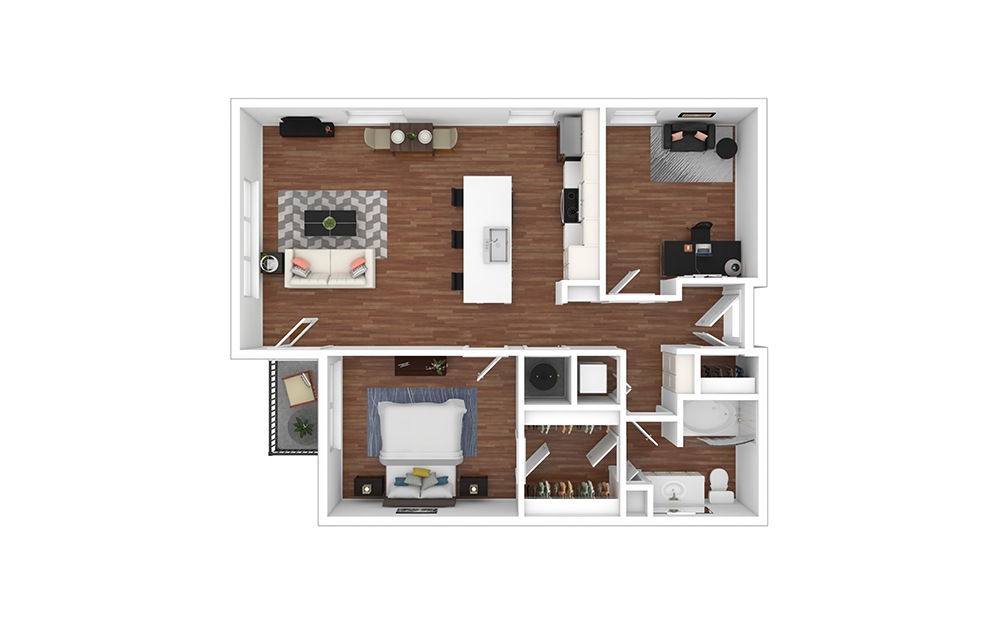 Ivory - Renovated 1 bedroom 1 bath 945 square feet