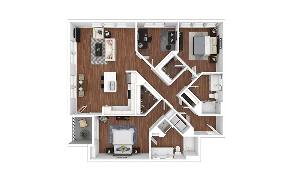 Tangerine - Renovated 2 bedroom 2 bath 1315 square feet
