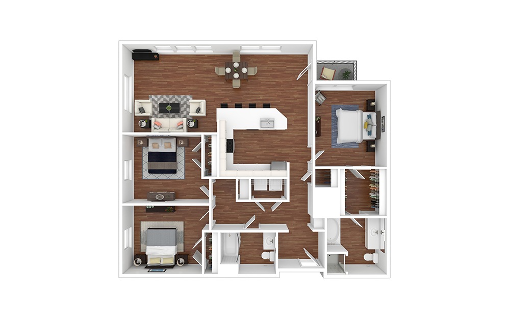 Turquoise - Renovated 3 bedroom 2 bath 1367 square feet