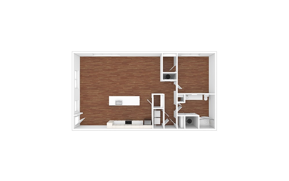 Hazel - Renovated 1 bedroom 1 bath 870 square feet (1)
