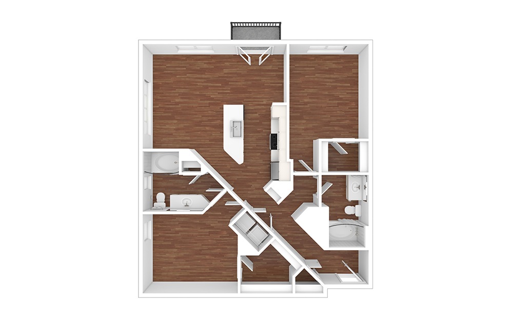 Ruby - Renovated 2 bedroom 2 bath 1123 square feet (1)