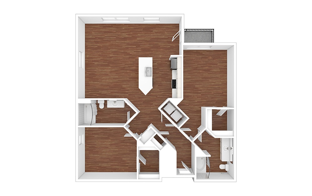 Sable - Renovated 2 bedroom 2 bath 1133 square feet (1)