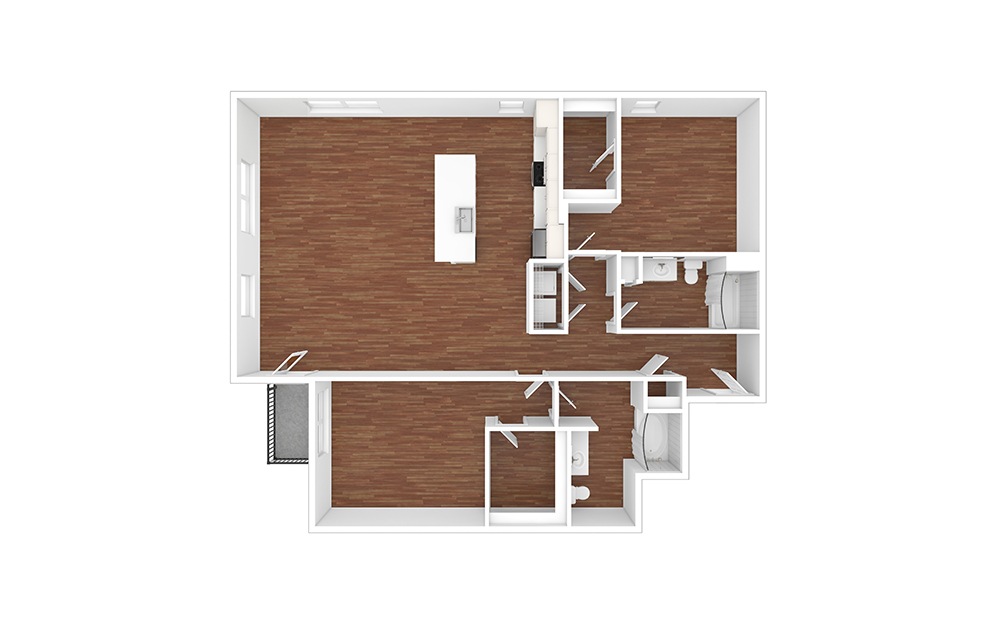 Silver - Renovated 2 bedroom 2 bath 1277 square feet (1)