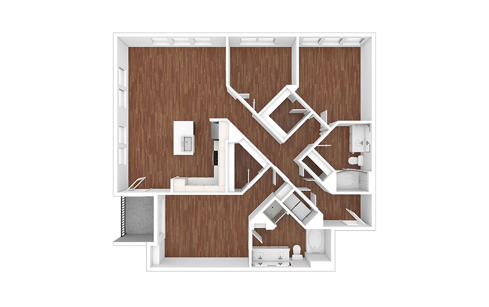 Tangerine - Renovated 2 bedroom 2 bath 1315 square feet (1)