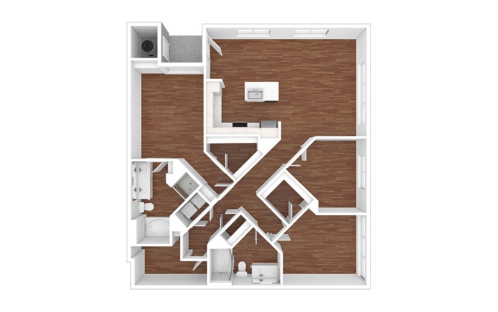 Taupe - Renovated 2 bedroom 2 bath 1349 square feet (1)