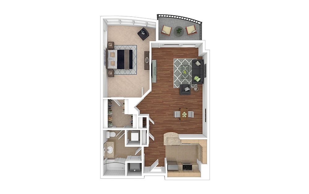 1 Bedroom at Cortland Bennett Park