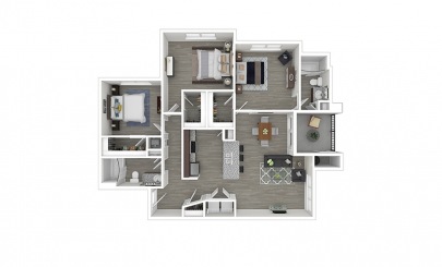 Mesquite 3 Bedroom at Our Biltmore Area Apartments