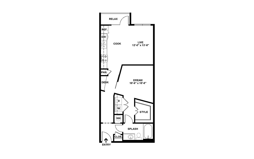 Alameda - Renovated Floor Plan | Cortland Brackenridge