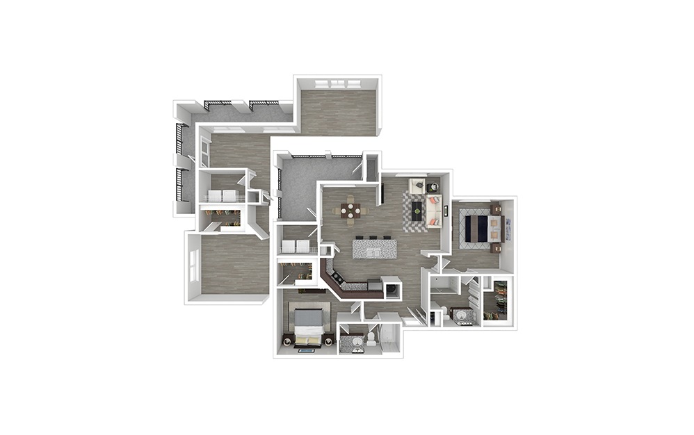 Valencia - Renovated Floor Plan | Cortland Brackenridge