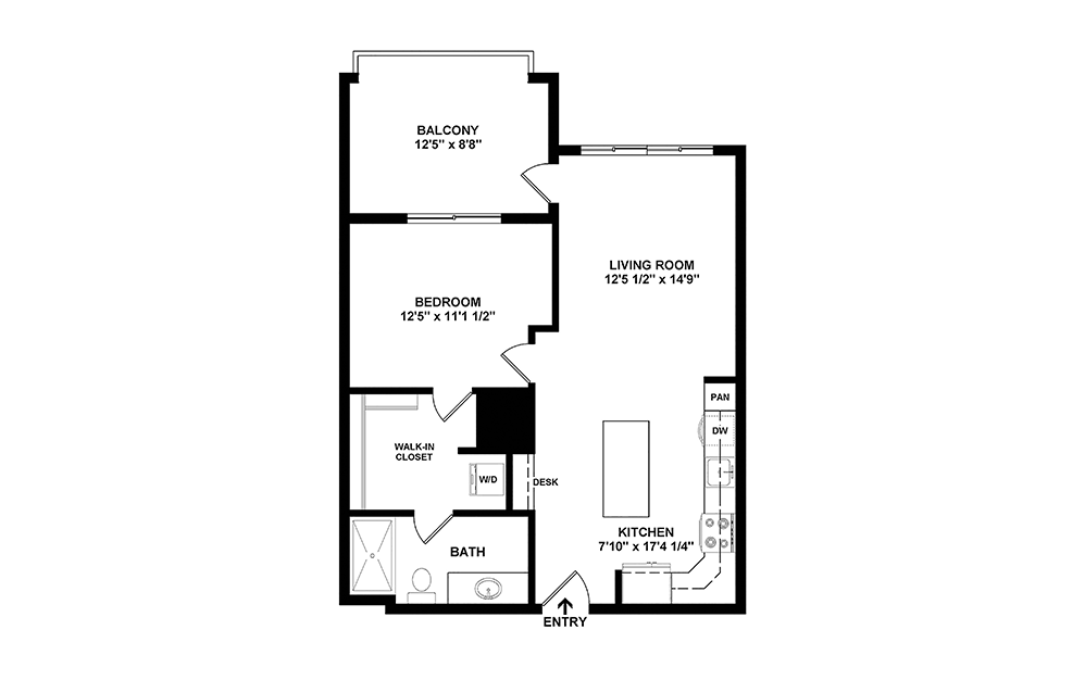 Crowe Floor Plan | Cortland Bull City