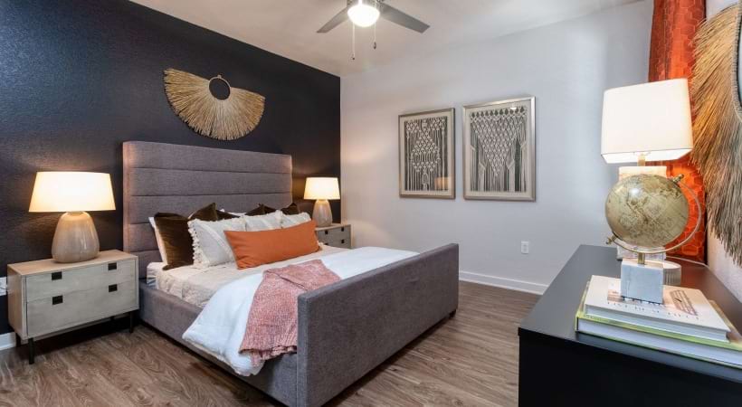 Modern Bedroom at Our Spacious Apartments in North Phoenix