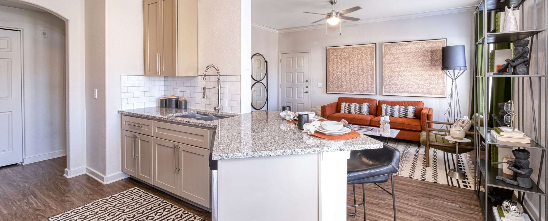 Spacious Kitchen with Granite Countertops at Our Luxury Apartments Near Desert Ridge