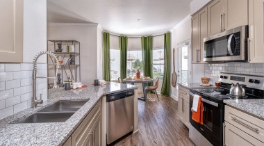 Kitchen with Stainless Steel Appliances at Our Upscale Apartments in Desert Ridge, Phoenix, AZ