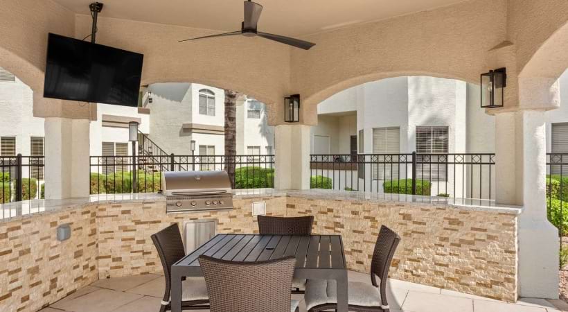Covered Outdoor Lounge at Our Desert Ridge Apartments in AZ