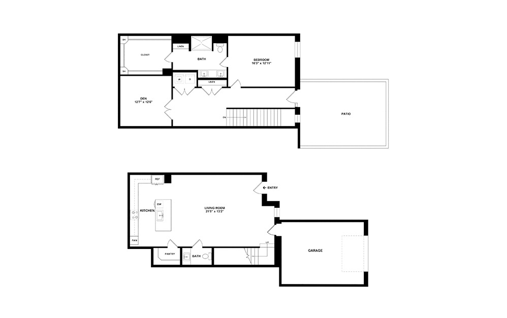 University 1 bedroom 1.5 bath 1645 square feet (2)