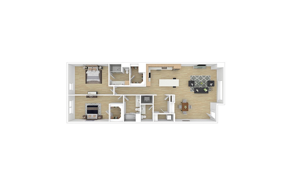 Windsor 2 bedroom 2.5 bath 1688 square feet