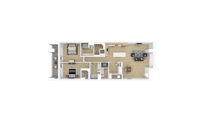 Tollway 2 bedroom 2.5 bath 1605 - 1607 square feet