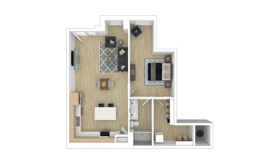 Emerson 1 bedroom 1 bath 1010 square feet