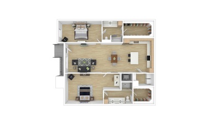 Quorum 2 bedroom 2 bath 1529 square feet