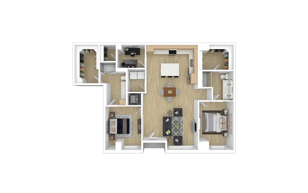 Raleigh 2 bedroom 2.5 bath 1556 square feet